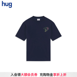 MONSIEUR 法國品牌 hug T恤 2025早春新花朵印花短袖 DROLE