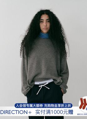 【NO DIRECTION+】hug 2026早春新款方形极简羊绒毛衫打底毛衣
