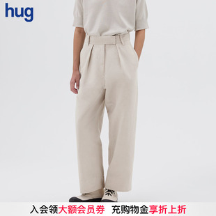 純色長褲 寬腰頭闊腿褲 2025春夏新款 hug MARGARET HOWELL