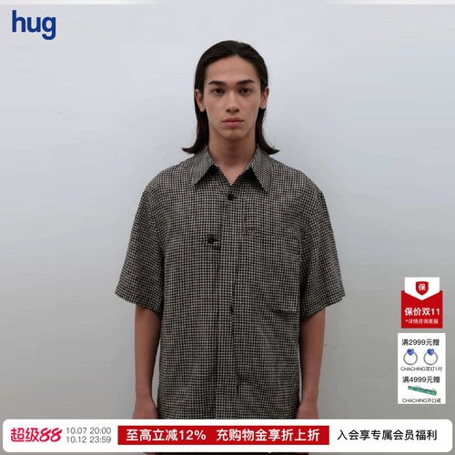 NULLUS26早春新款翻领格纹衬衫