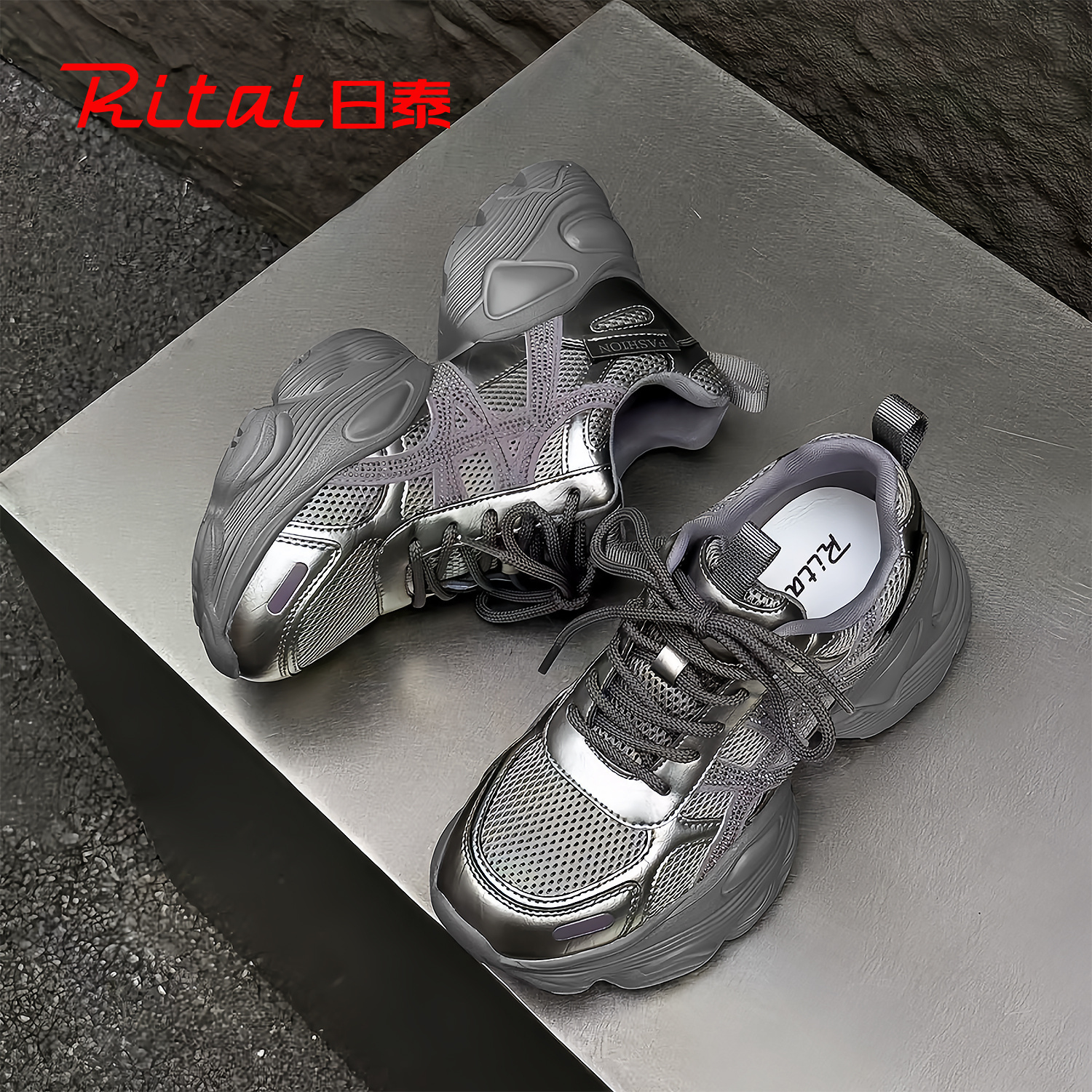 日泰厚底老爹鞋女秋季休闲运动鞋