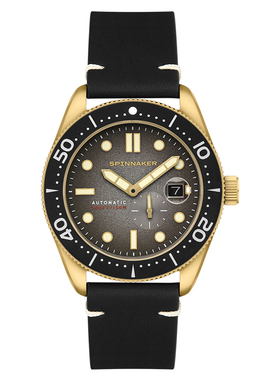 特价|英国SPINNAKER三角帆自动机械表CROFT复古防水夜光5058