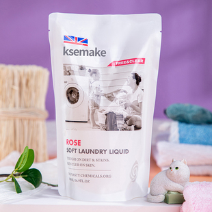 克丝漫玫瑰柔顺洗衣液深层去污去渍去异味护色柔顺留香正品 500ml