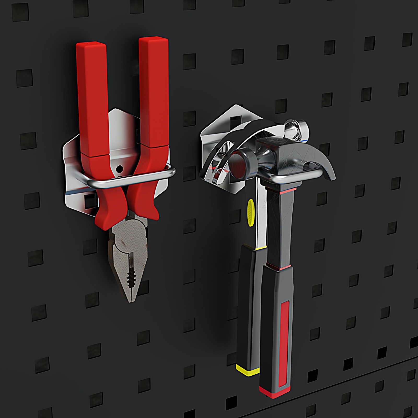 金属洞洞板U型挂钩工具挂板工具挂钩汽车修理老虎钳挂钩方孔挂钩