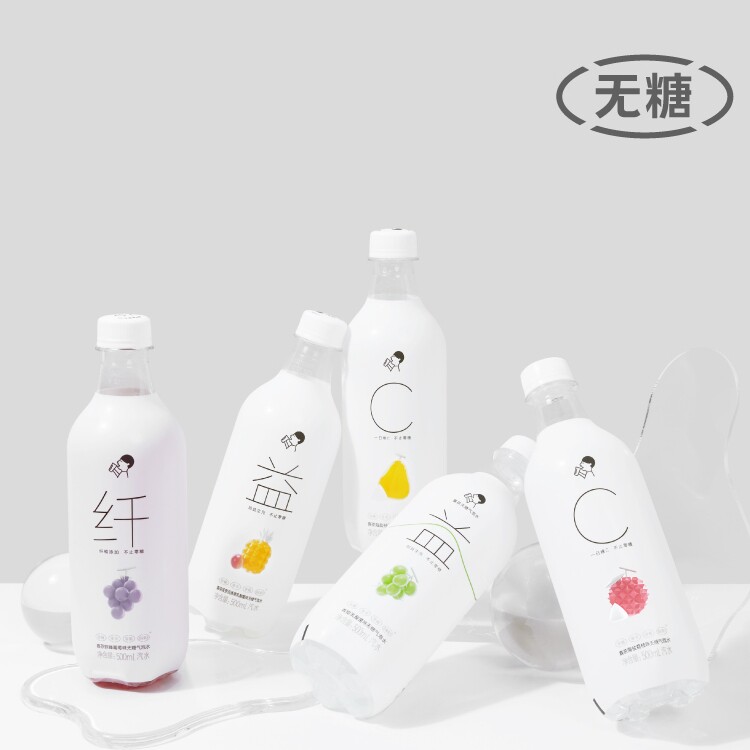 喜茶无糖气泡水5口味0脂0卡饮料500ml*15瓶