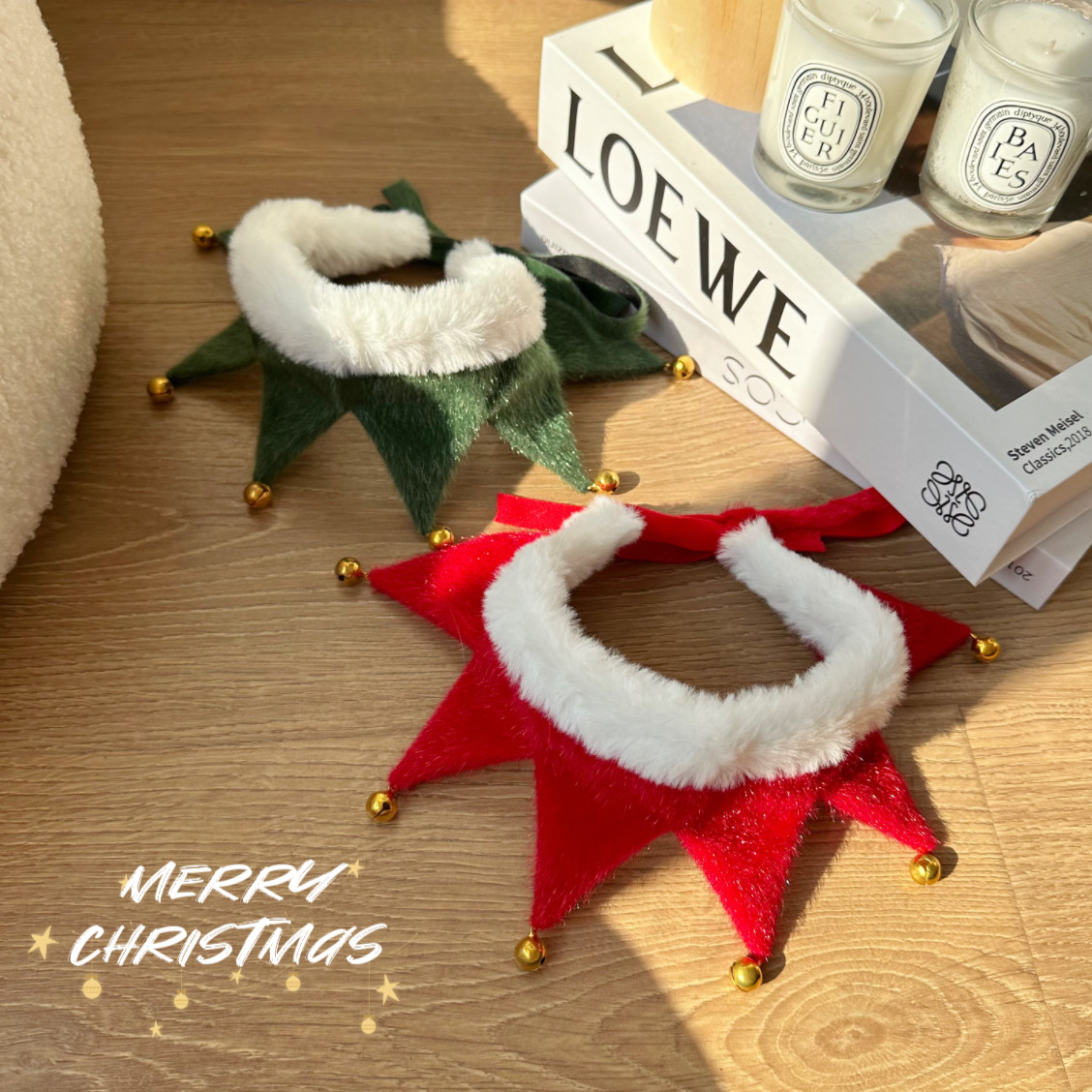 圣诞宠物围巾狗狗冬季保暖