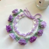 Шарф, трикотажный слюнявчик, нагрудник, чокер, галстук-бабочка, милый декор