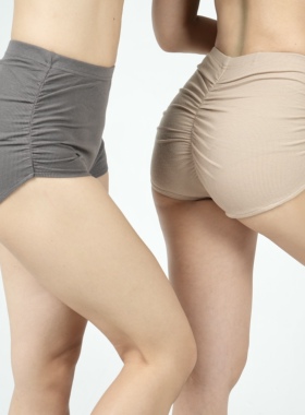 【DB QUEEN原创】MANDALA设计针织螺纹褶皱爵士蜜桃臀三角短裤