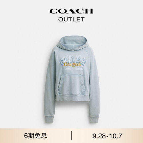 COACH/蔻驰奥莱女士TWISTED HERITAGE长袖套头卫衣