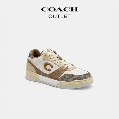 【新品】COACH/蔻驰奥莱经典标志SOHO低帮运动鞋经典款舒适情侣款