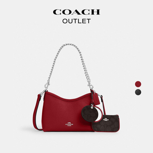 蔻驰奥莱女士镜子挂件和小手包LAUREL小号单肩包 COACH
