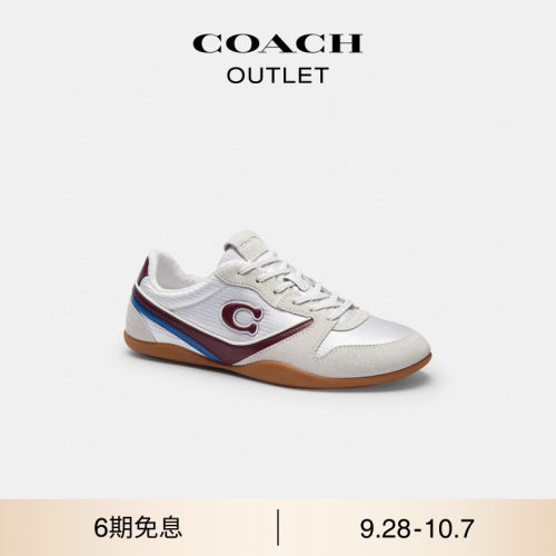 【新款】COACH/蔻驰奥莱男女同款老花TRACK运动鞋复古潮流情侣款