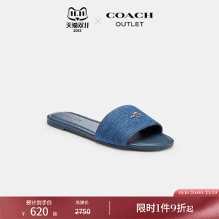 标志凉鞋 COACH 蔻驰奥莱女士经典