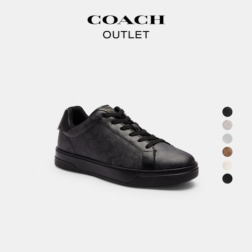 【新品】COACH/蔻驰奥莱HIGH LINE运动鞋复古怀旧休闲舒适通勤
