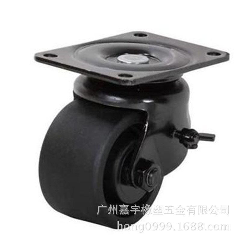 科顺脚轮厂供应 低重心商业机器轮 高承载玻纤尼龙2寸肥仔轮