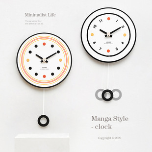 wozoom屋准网红挂表简约现代挂钟时尚 创意家用客厅钟表 2024新款