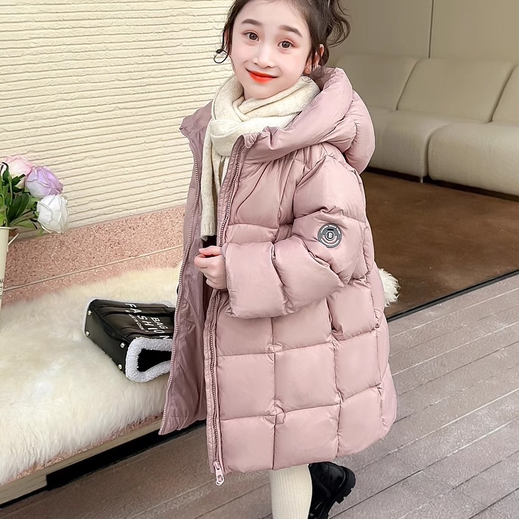 女童长款羽绒服冬季加厚保暖外套
