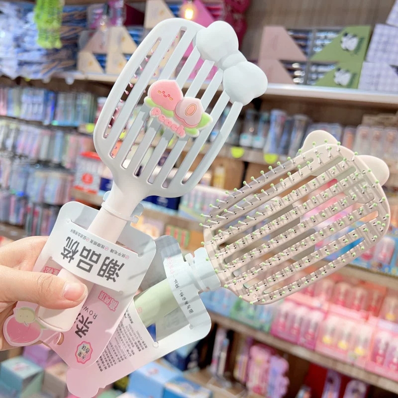 高颜值ins女生气垫梳蓬松高颅顶不打结化妆梳按摩梳干湿两用梳子
