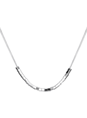 方块项链高级感锁骨链