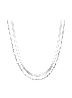 双层蛇骨链轻奢小众设计