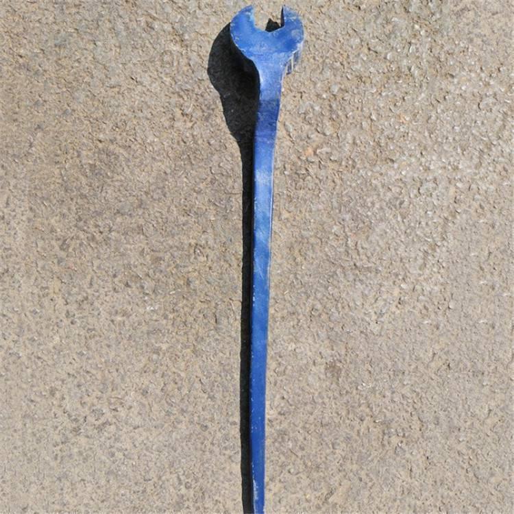 铁路弯柄呆口扳手轨道拧螺丝扳手36mm道轨矿上直柄扳子