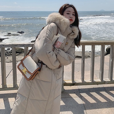 实拍棉衣东大门羽绒服女中长款2025年冬季新款过膝小个子棉服外套