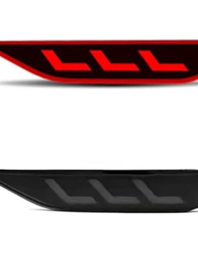 适用MITSUBISHI XPANDER2018后杠灯LED后保险杠3功能流光尾灯改装