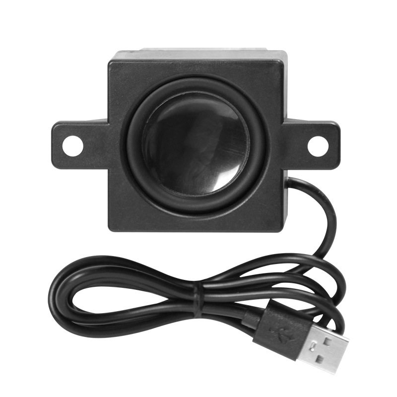 USB迷你小音响低音炮喇叭DIY电脑线小音箱Pi5功放喇叭扬声器黑色