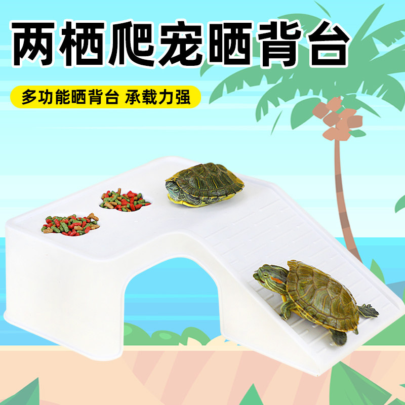 乌龟晒台爬台休息台养龟缸造景图片