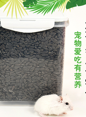 仓鼠黑瓜子粮食零食金丝熊仓鼠磨牙油葵瓜子磨牙零食主粮饲料1