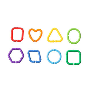 链条扣环早教幼儿园宝宝益智思维专注力手部精细动作几何积木玩具