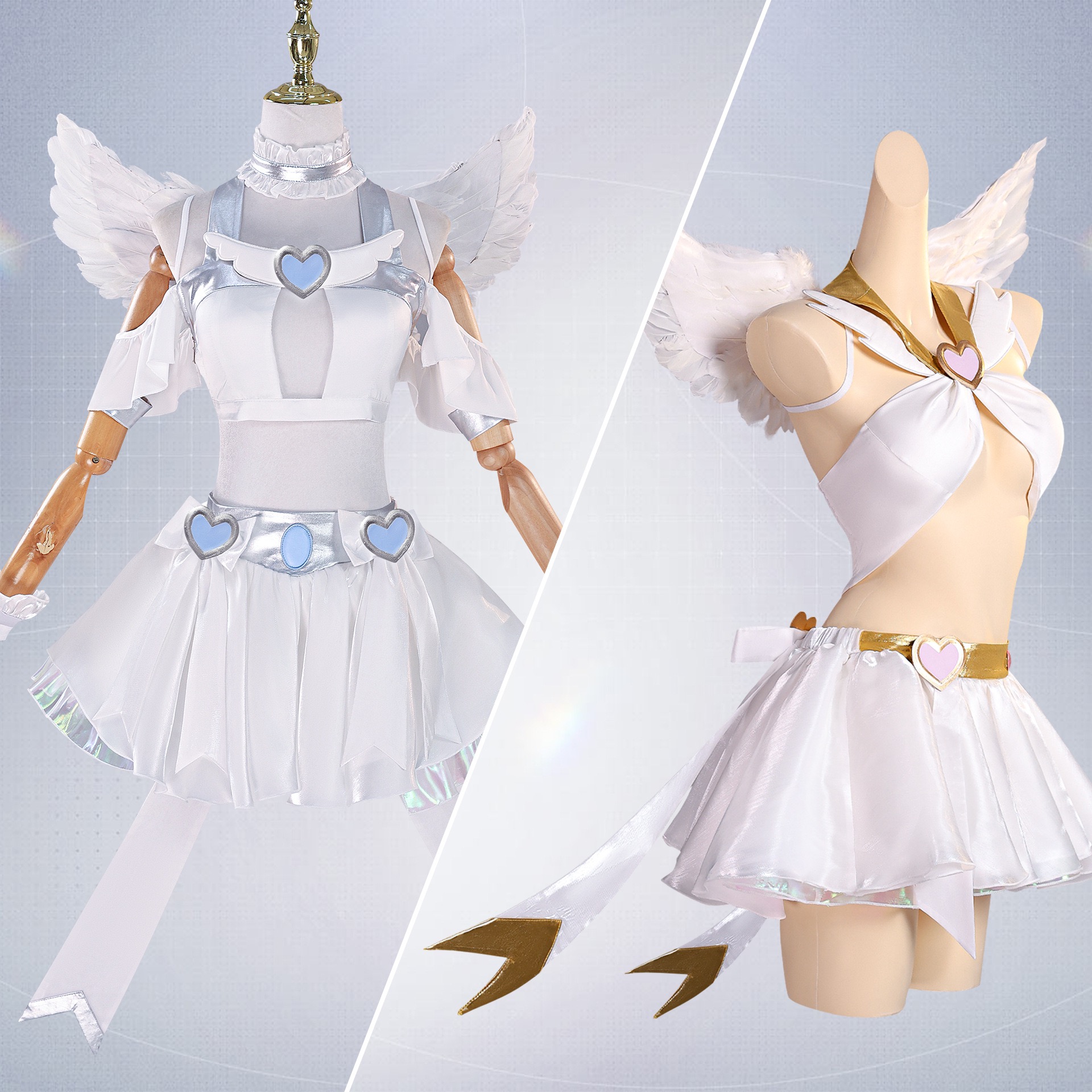 北水商贸潘迪史朵巾cos服动漫吊带袜天使P姐S妹cosplay全套