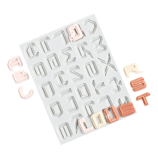 数字字母硅胶模具 26个英文字母 生日蛋糕装饰模 翻糖巧克力模具
