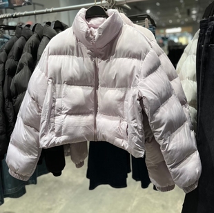 VM NY NB UR2025冬新款时尚百搭休闲风宽松立领短款棉服外套女潮