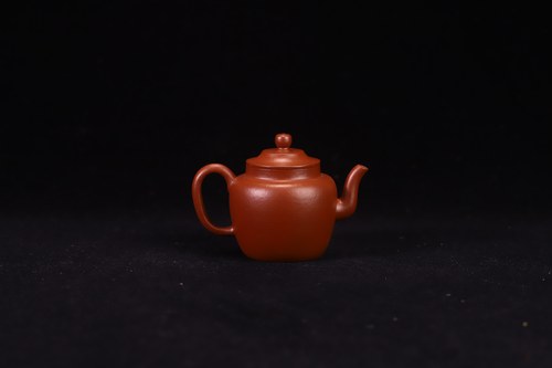 闪购 宜兴紫砂壶朱泥小宫灯壶75CC家用紫砂泡茶壶手工功夫茶具