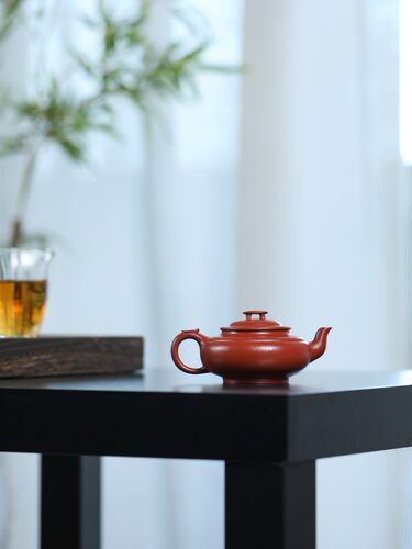 闪购 宜兴紫砂壶全手工朱泥上新桥壶180CC家用紫砂泡茶壶功夫茶具