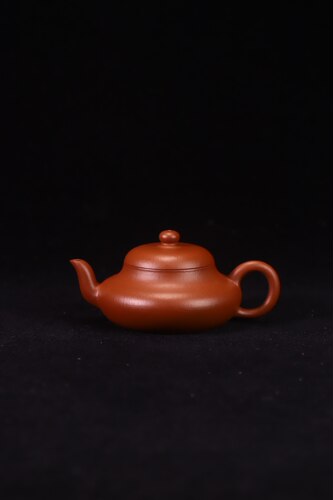 闪购 宜兴紫砂壶全手工朱泥小君德壶110CC家用紫砂泡茶壶一人茶具