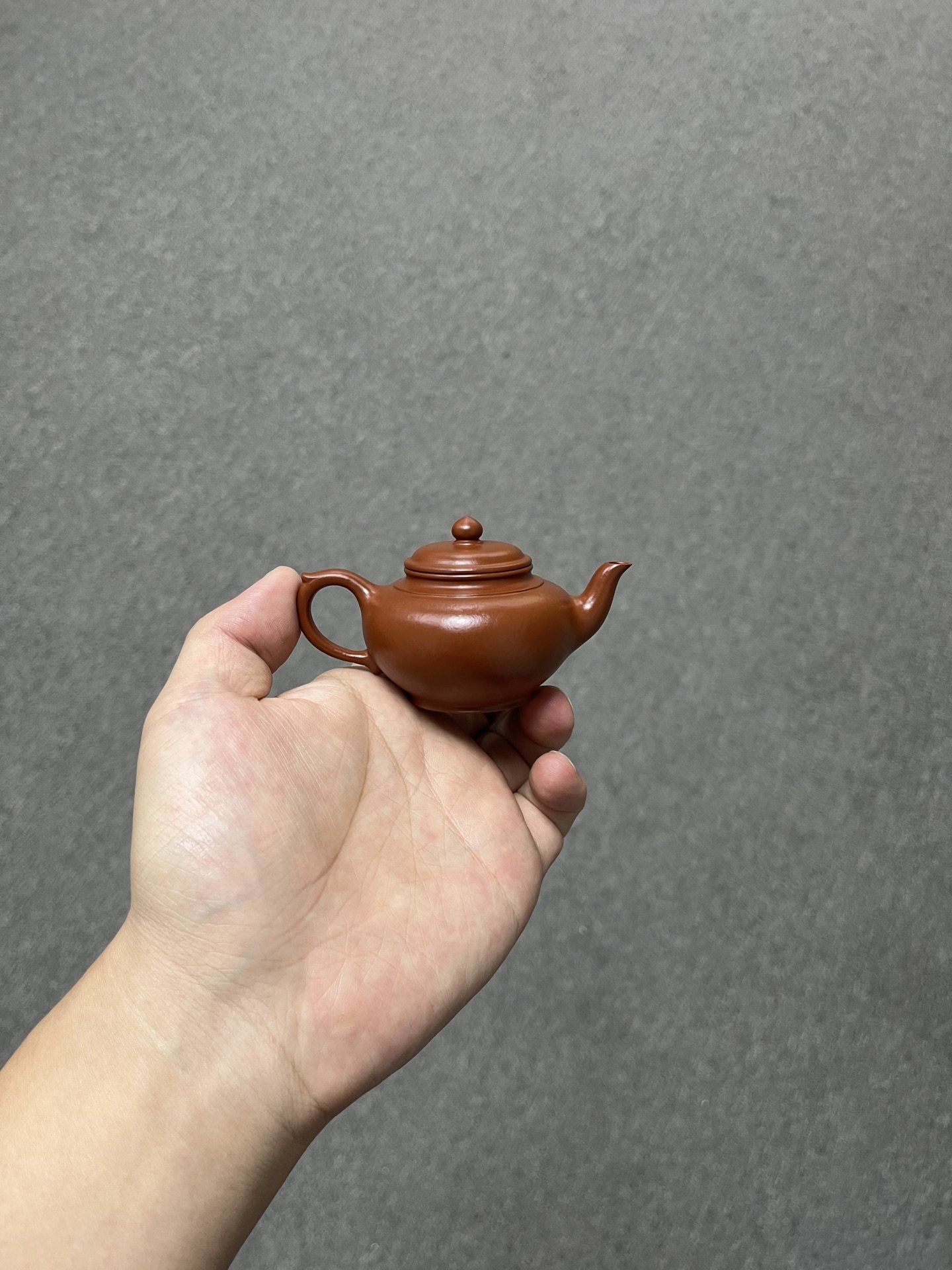 闪购 宜兴迷你紫砂壶朱泥笑樱壶70CC家用手工泡茶壶紫砂功夫茶具