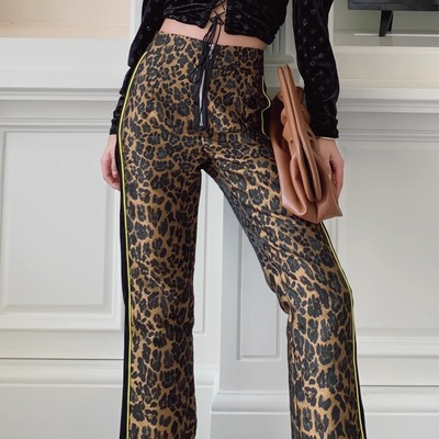 【5折】明星同款For Love and Lemons 豹纹上衣裤子