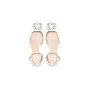 SHOESZOOO 设计师2S春夏新款 春夏小众原创粗跟方扣单鞋百搭 木兰