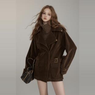 【折】VIAPITTI毛衣拼接丝绒加厚外套女冬季新款保暖含羊毛上衣