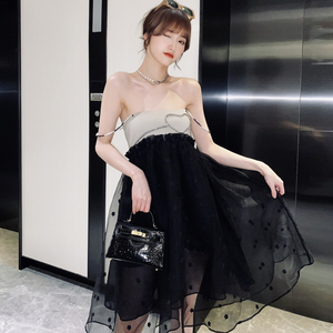 【折】Basilome Vanty 新甜美娃娃服吊带抹胸网纱连衣裙