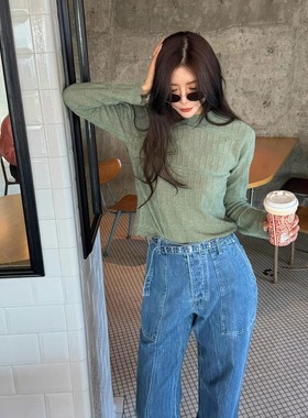 毕魔人Need Sun姜黄色印花棉质短袖TEE亚麻混纺钩织上衣牛仔裤女