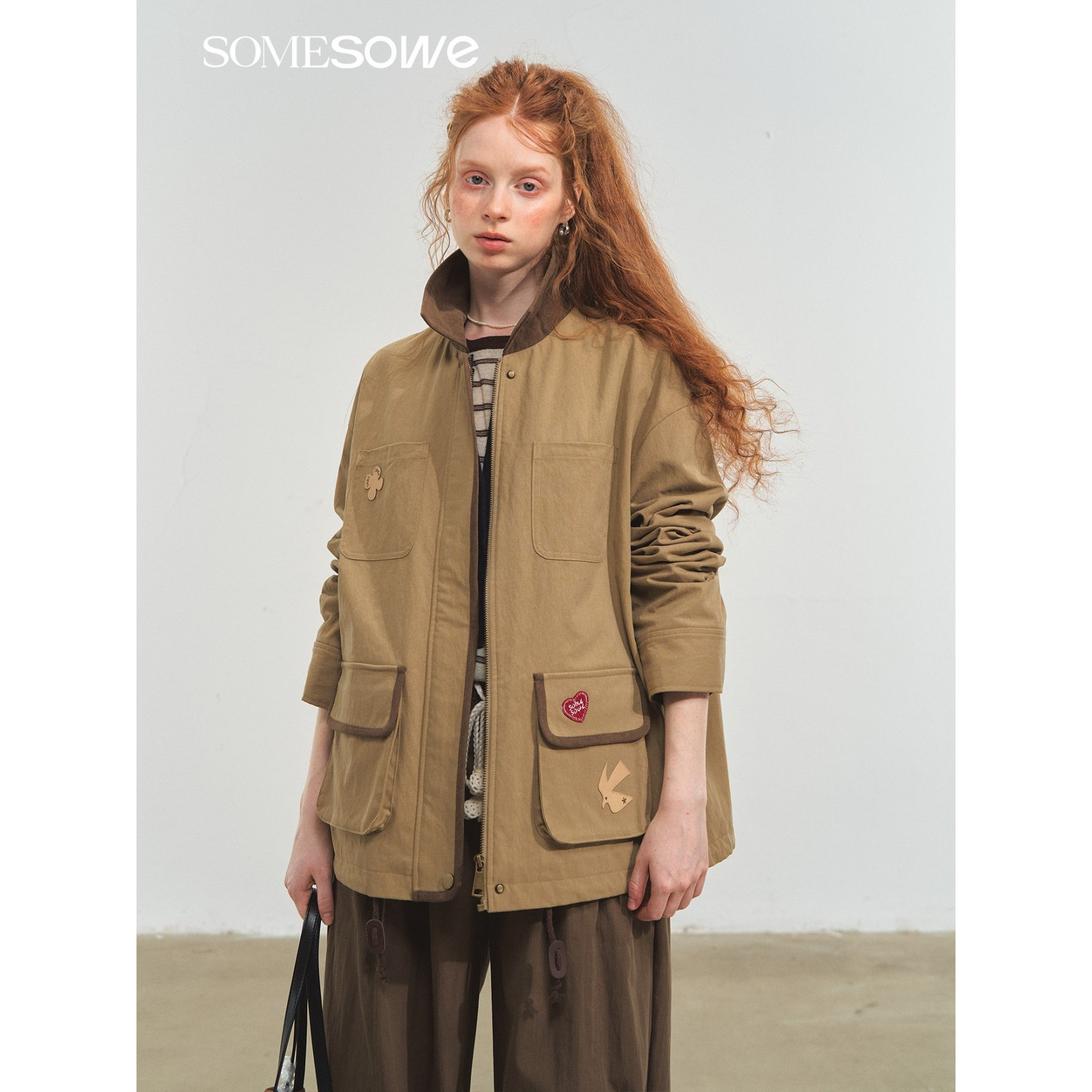 SOMESOWE 2025FW秋季新款  巴恩风复古夹克外套