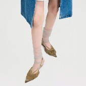 单鞋 折 时尚 lost 新款 高跟鞋 echo 高级尖头流苏坡跟凉鞋