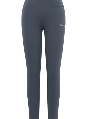 Three Quarters 25AW 灰色烫钻加厚保暖瑜伽打底鲨鱼裤