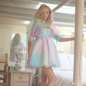 【折】洛丽塔 官方旗舰店2S新款迷你连衣裙短款木兰