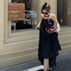 Vena Label 钟楚曦同款春夏款吊带裙露背修身高级感无袖连衣裙