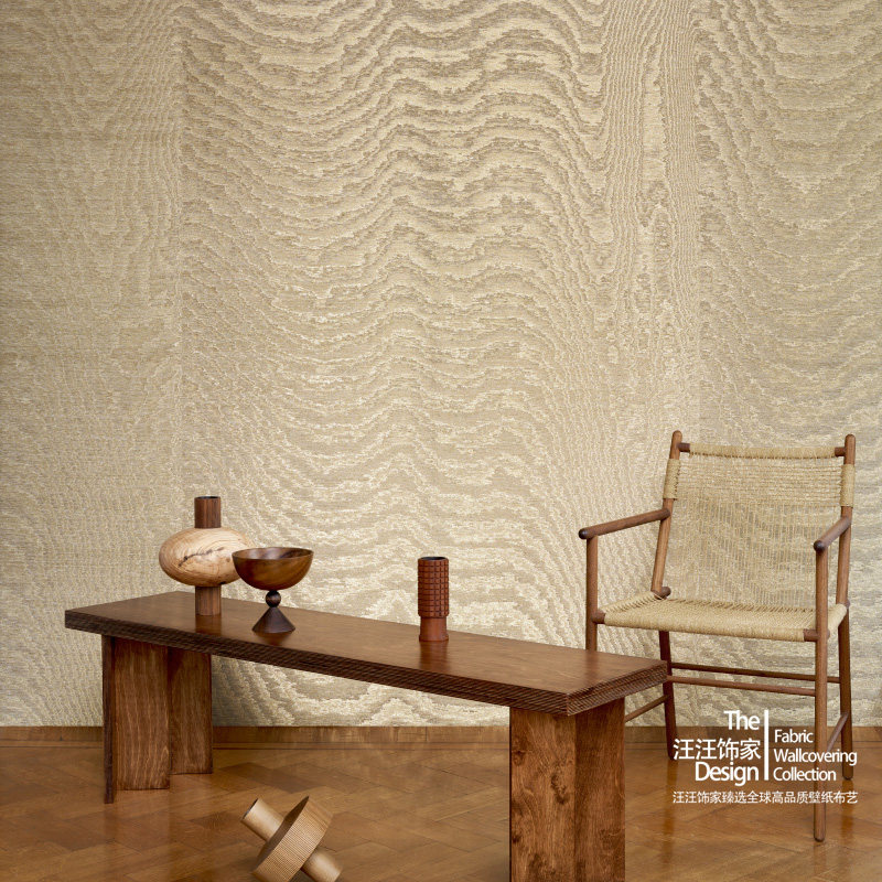比利时arte原装进口正品墙布moire 树纹波纹现代复古轻奢满铺墙纸