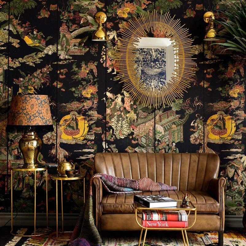 the oriental tale 东方故事欧洲新中式日式人物场景背景墙纸壁画